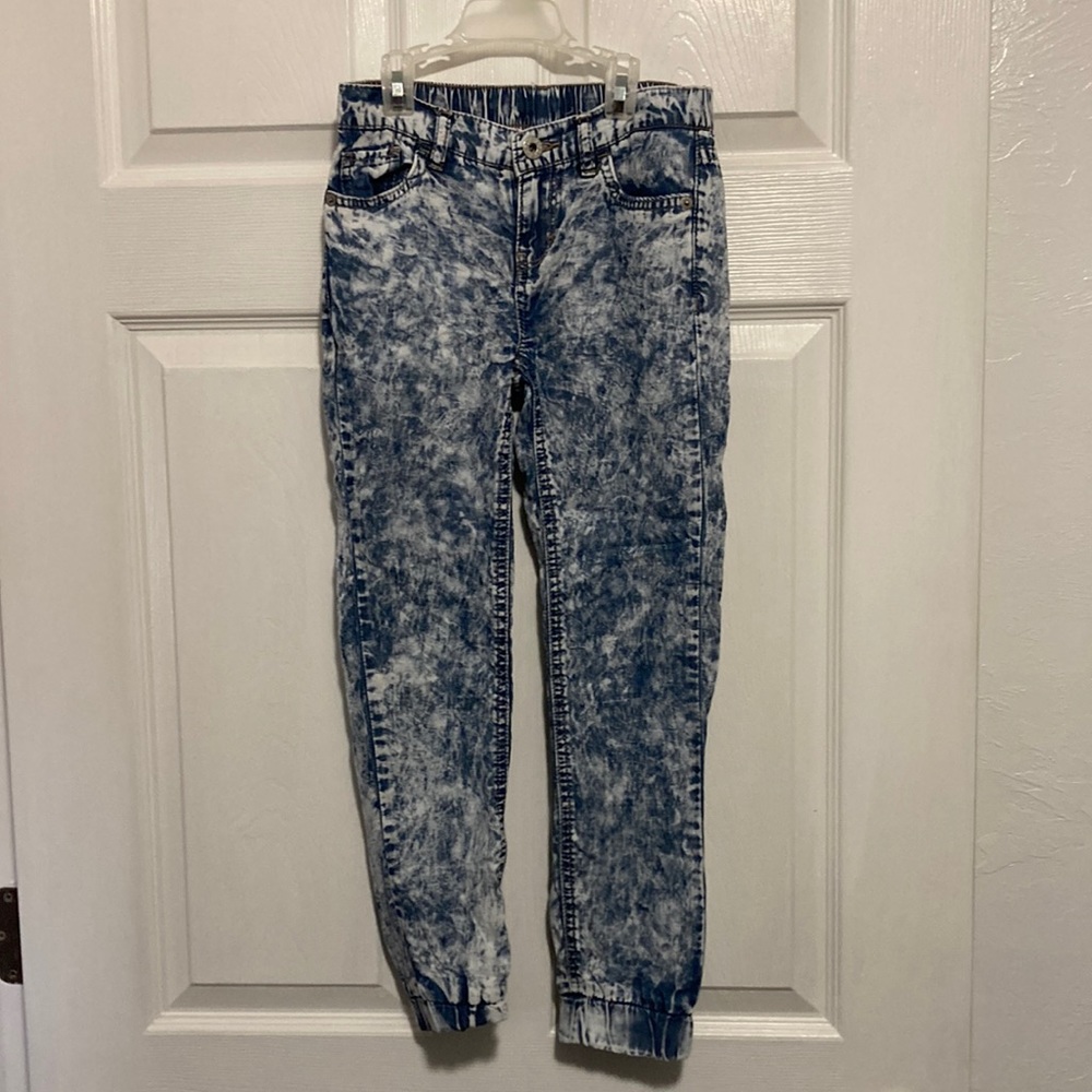 Girls Levi acid washed jogger pants